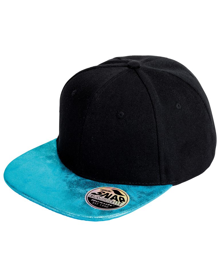 Result Headwear - Bronx Glitter Flat Peak Snapback Cap RC87X