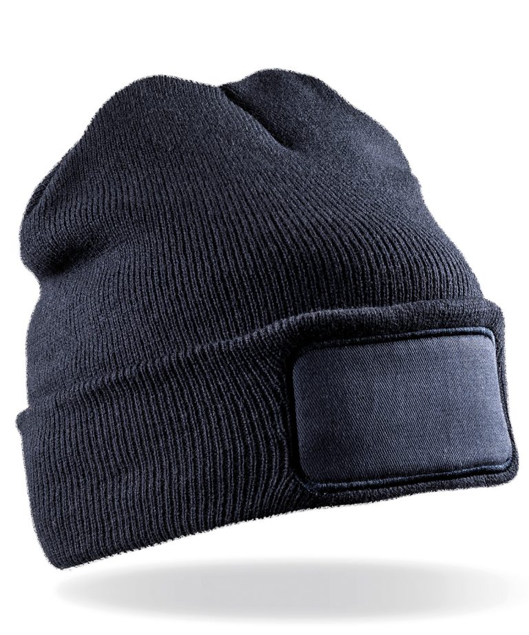 Result Genuine Recycled &#8211; Recycled Double Knit Printers Beanie RC927, Vivid Promotion Workwear