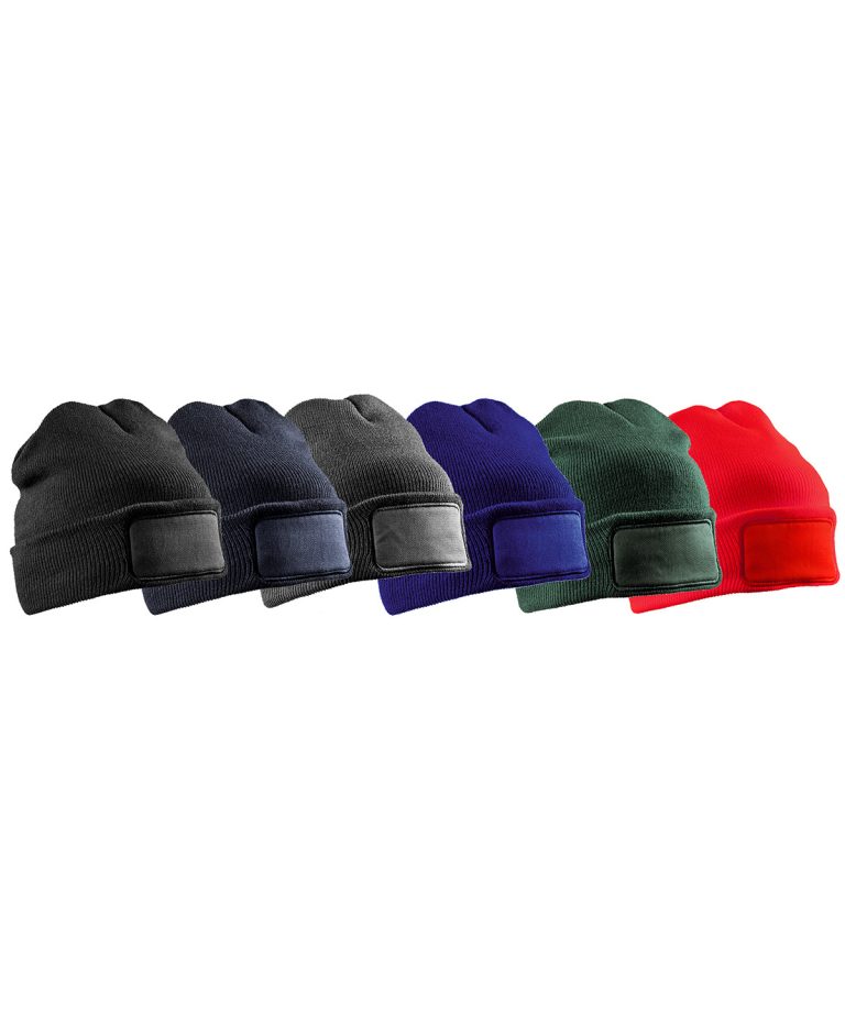 Result Genuine Recycled &#8211; Recycled Double Knit Printers Beanie RC927, Vivid Promotion Workwear