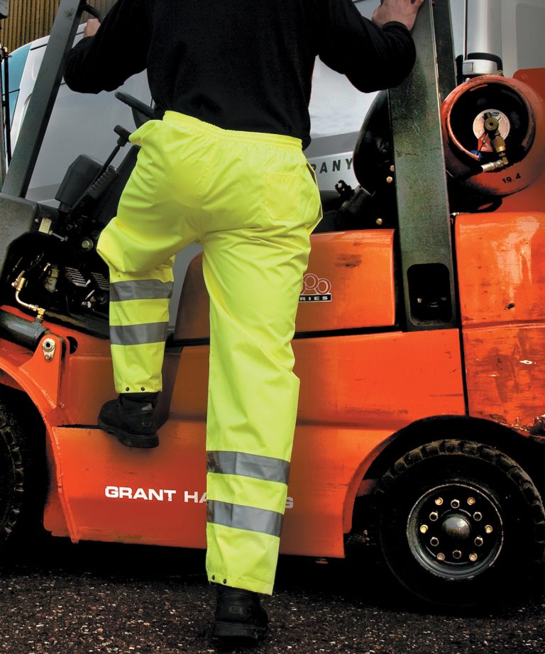 Result Safeguard Safety Hi-Vis Trousers RE22X, Vivid Promotion Workwear