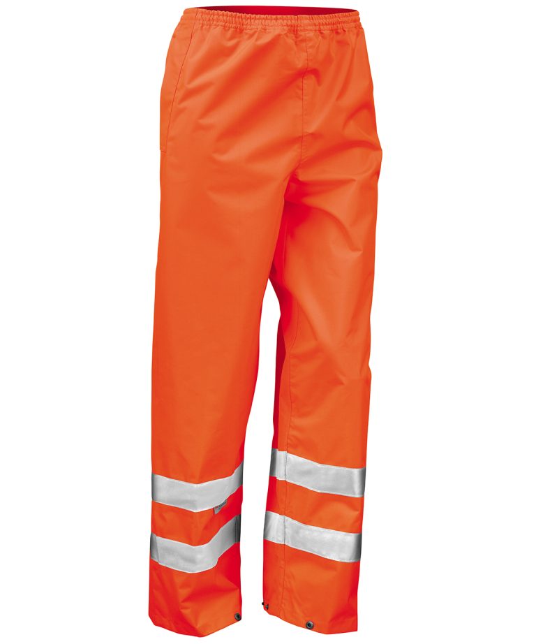 Result Safeguard Safety Hi-Vis Trousers RE22X, Vivid Promotion Workwear