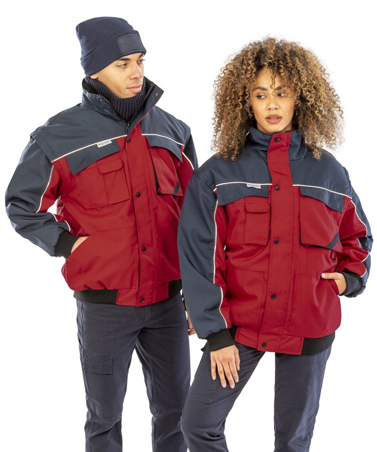 Alternative view of Result Workguard - Work - Guard Zip Sleeve Heavy - Duty Pilot Jacket RE71A