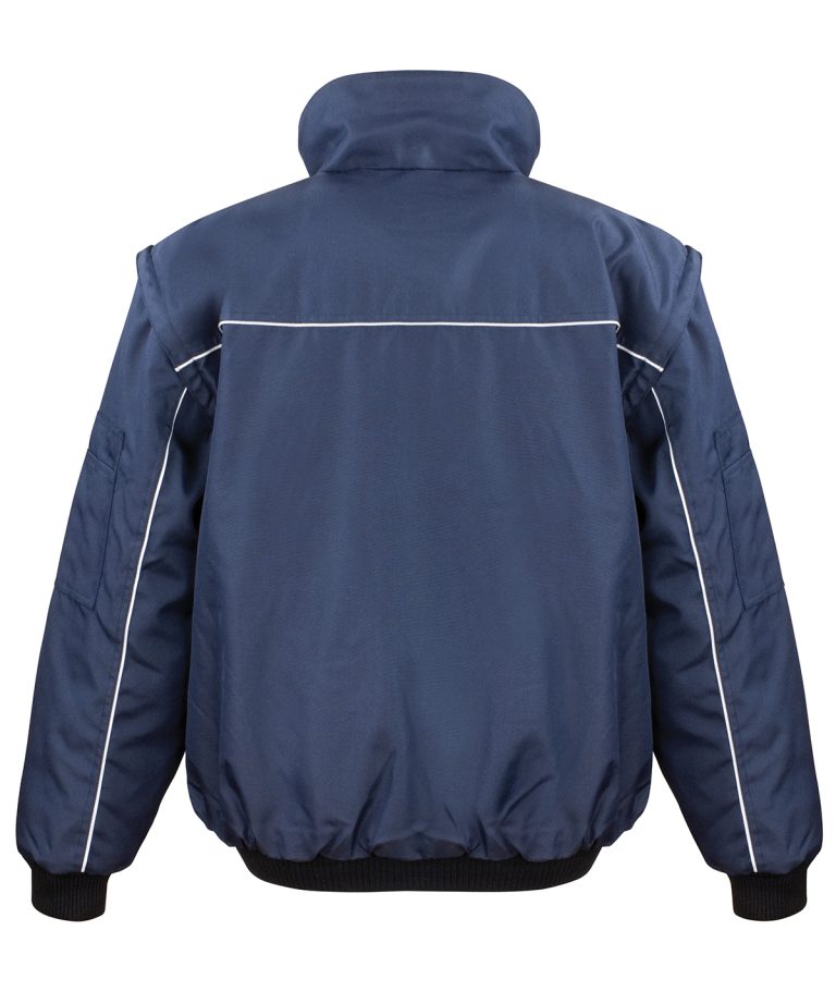 Result Workguard &#8211; Work &#8211; Guard Zip Sleeve Heavy &#8211; Duty Pilot Jacket RE71A, Vivid Promotion Workwear