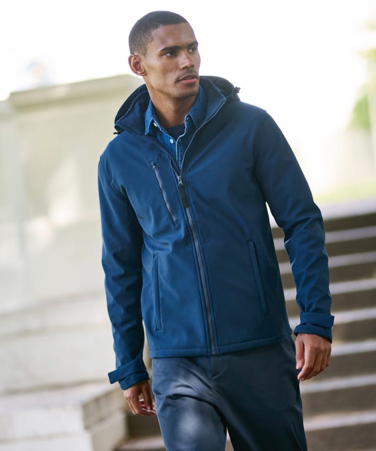 Regatta Professional &#8211; Venturer 3 &#8211; Layer Hooded Softshell Jacket RG152, Vivid Promotion Workwear