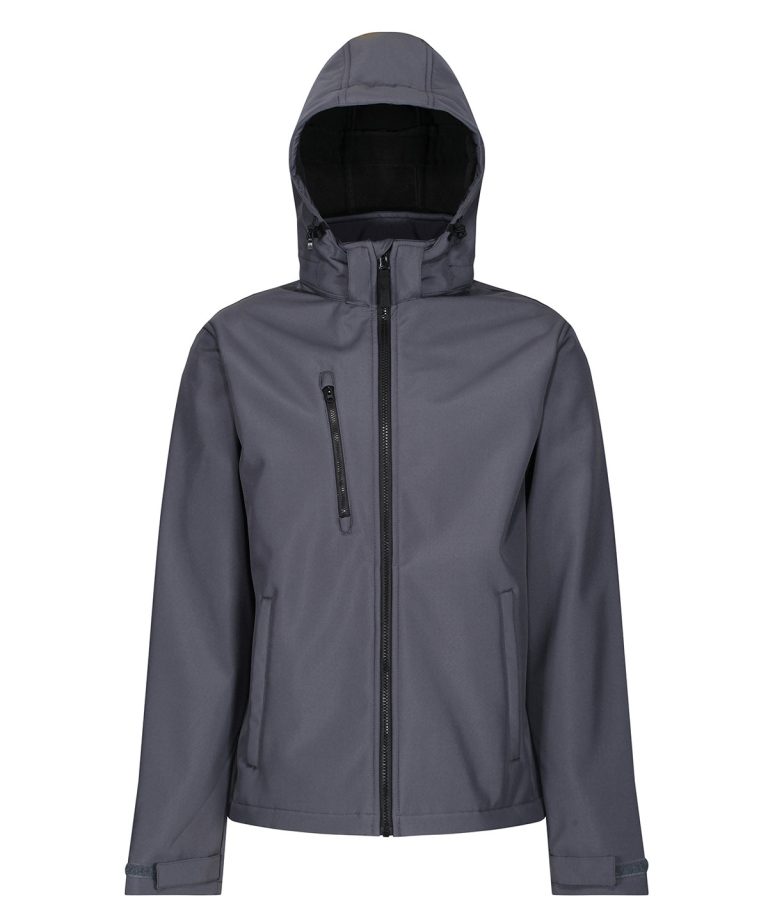Regatta Professional &#8211; Venturer 3 &#8211; Layer Hooded Softshell Jacket RG152, Vivid Promotion Workwear