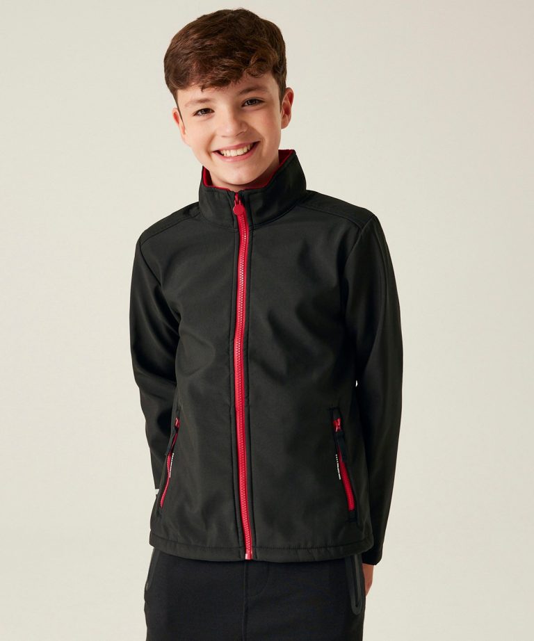 Regatta Junior &#8211; Kids Ablaze Softshell Jacket RG332, Vivid Promotion Workwear