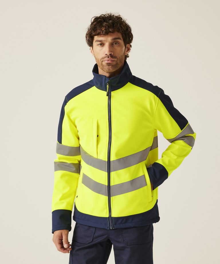 Regatta High Visibility &#8211; High &#8211; Vis Pro Softshell RG382, Vivid Promotion Workwear