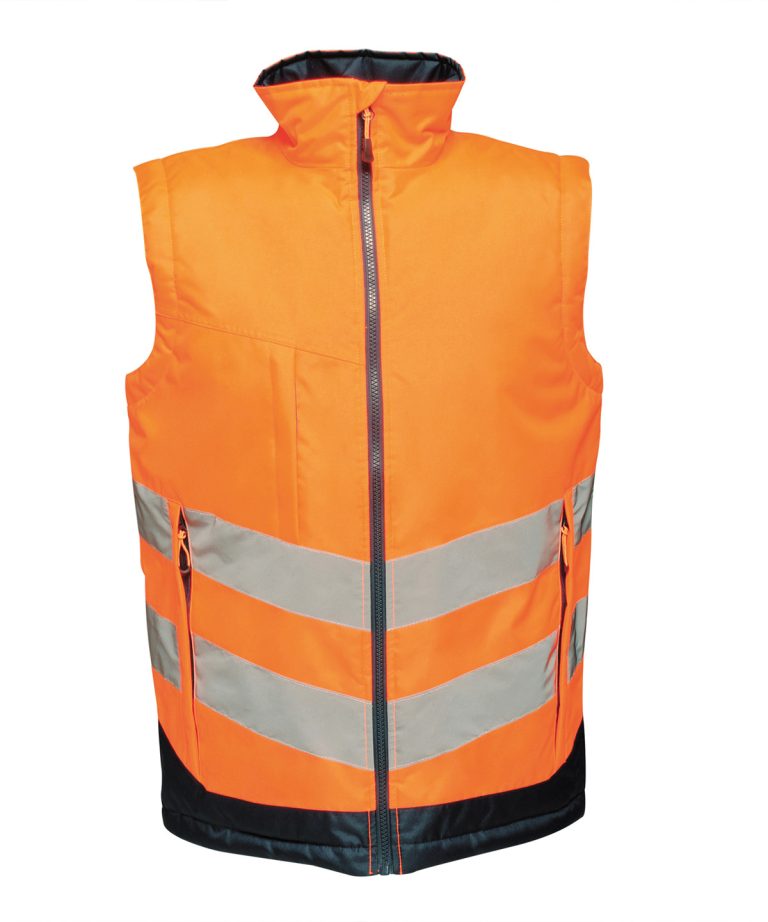 Regatta High Visibility &#8211; High &#8211; Vis Pro Bodywarmer RG383, Vivid Promotion Workwear