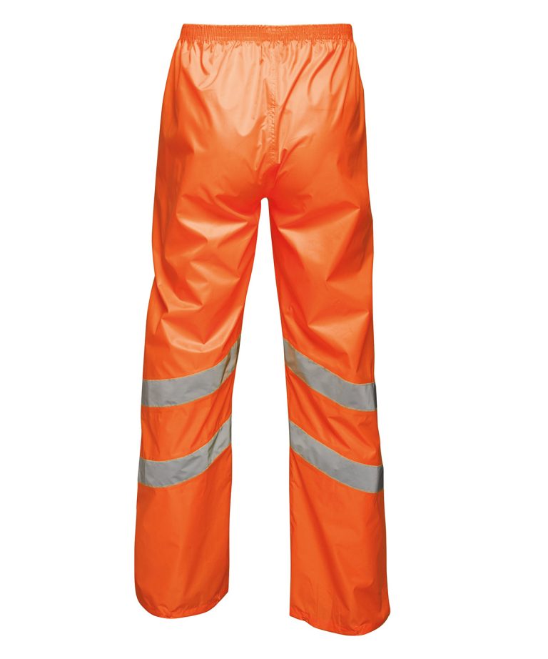 Regatta High Visibility Hi-Vis Pro Pack Away Trousers RG386, Vivid Promotion Workwear