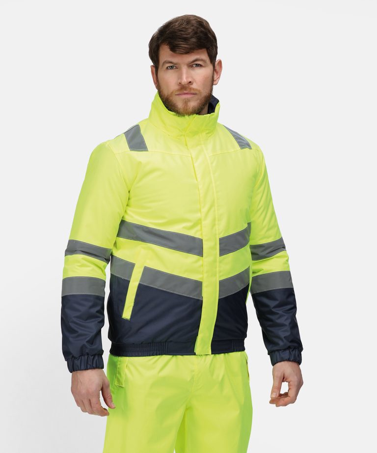 Regatta High Visibility &#8211; Pro Hi &#8211; Vis Classic Bomber Jacket RG452, Vivid Promotion Workwear