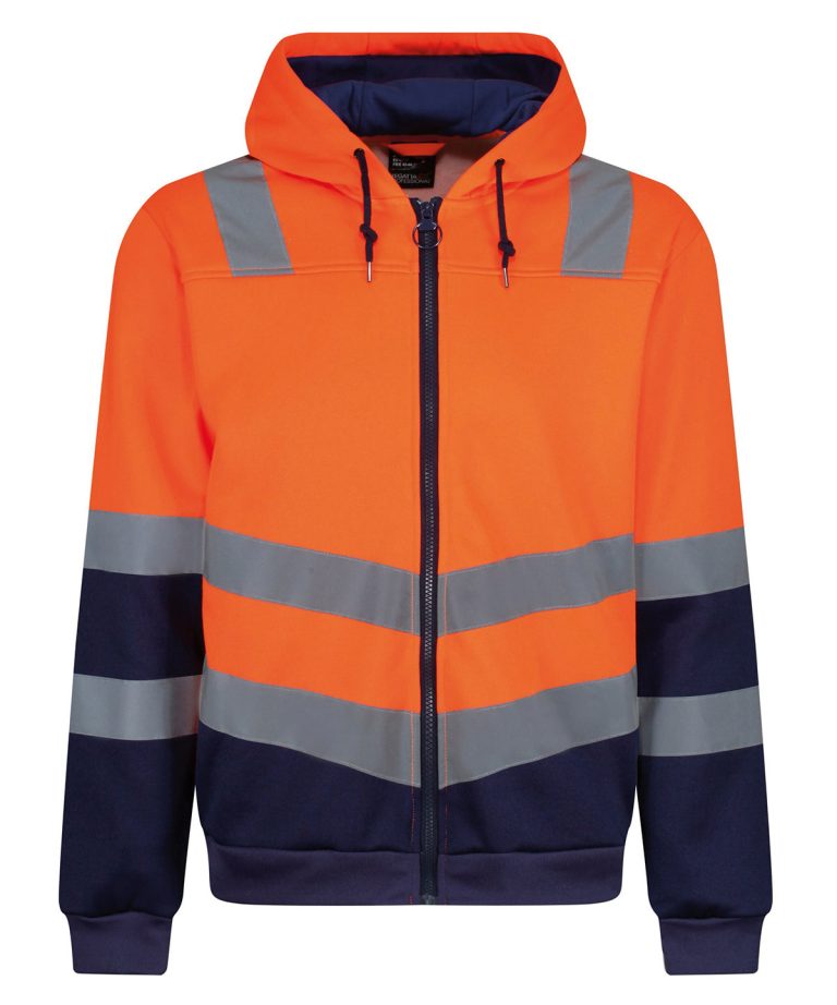 Alternative view of Regatta High Visibility - Pro Hi - Vis Full Zip Hoodie RG457