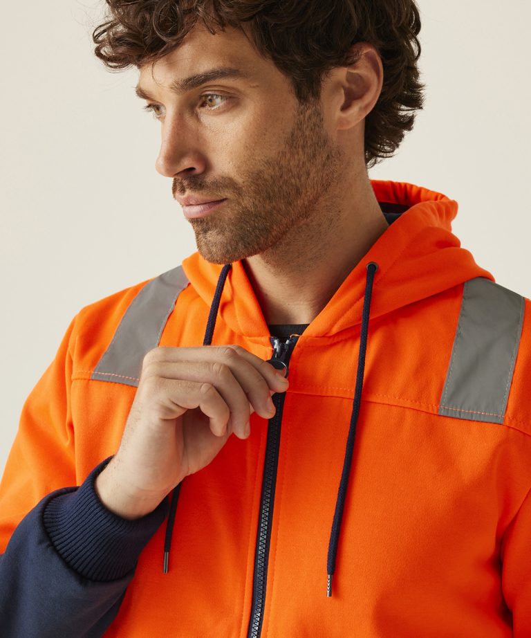 Regatta High Visibility &#8211; Pro Hi &#8211; Vis Full Zip Hoodie RG457, Vivid Promotion Workwear