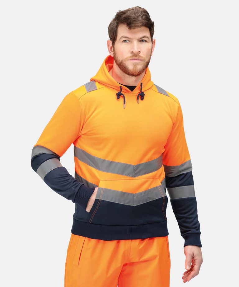 Alternative view of Regatta High Visibility - Pro Hi - Vis Overhead Hoodie RG458
