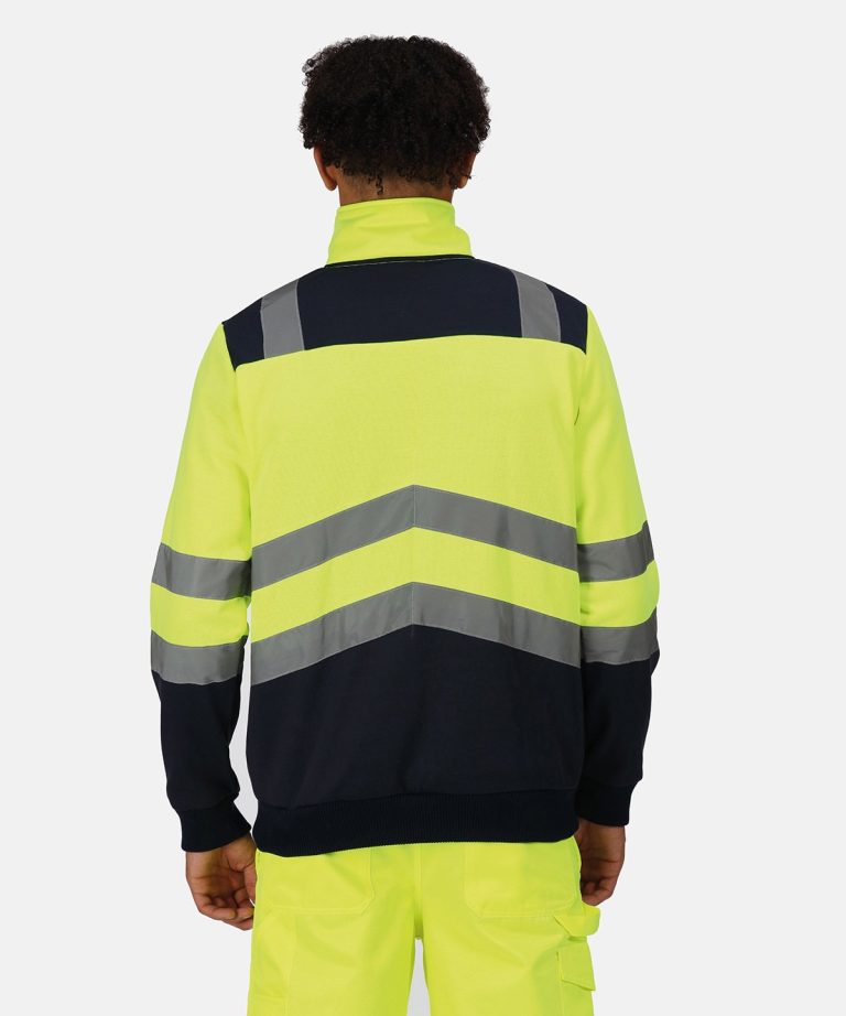 Regatta High Visibility &#8211; Pro Hi-Vis Zip Sweatshirt RG466, Vivid Promotion Workwear