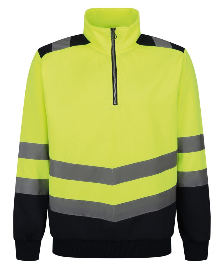 Regatta High Visibility &#8211; Pro Hi-Vis Zip Sweatshirt RG466, Vivid Promotion Workwear