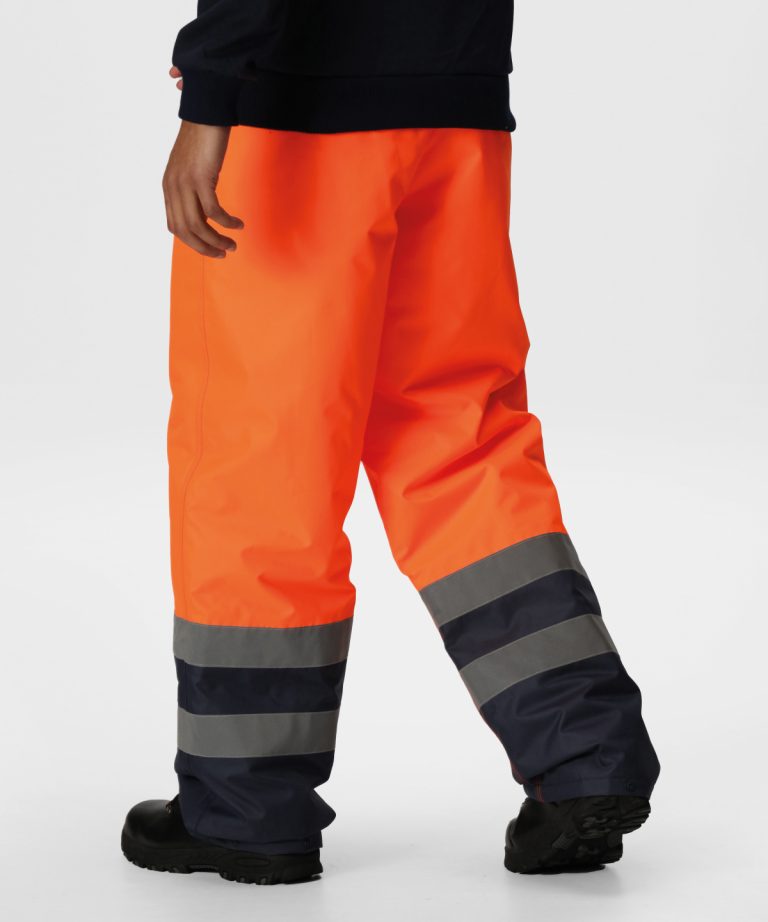 Regatta Hi-Vis Pro Hi-Vis Insulated Over trousers RG468, Vivid Promotion Workwear