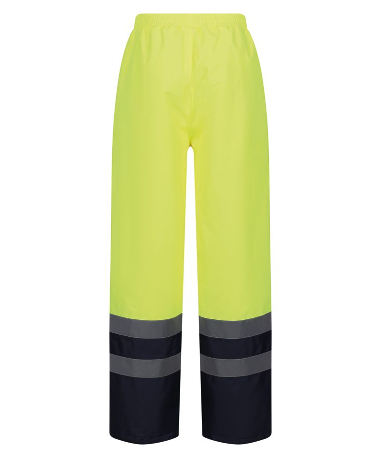 Regatta Hi-Vis Pro Hi-Vis Insulated Over trousers RG468, Vivid Promotion Workwear