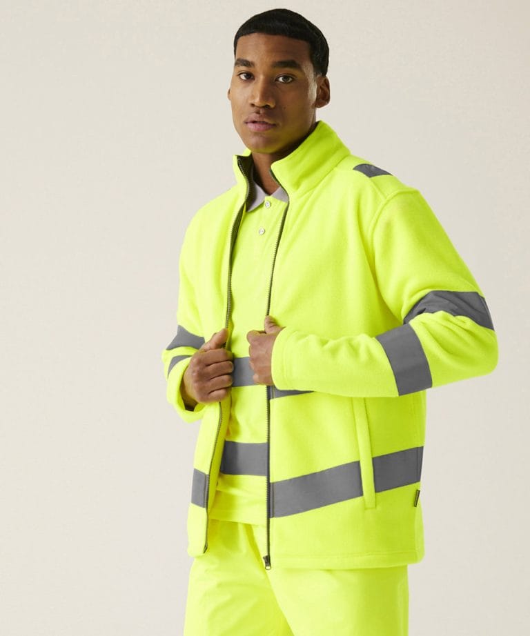 Regatta High Visibility Hi-Vis Pro Contract Thor Fleece RG474, Vivid Promotion Workwear