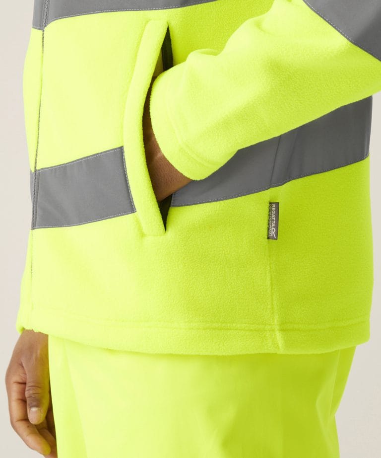 Regatta High Visibility Hi-Vis Pro Contract Thor Fleece RG474, Vivid Promotion Workwear