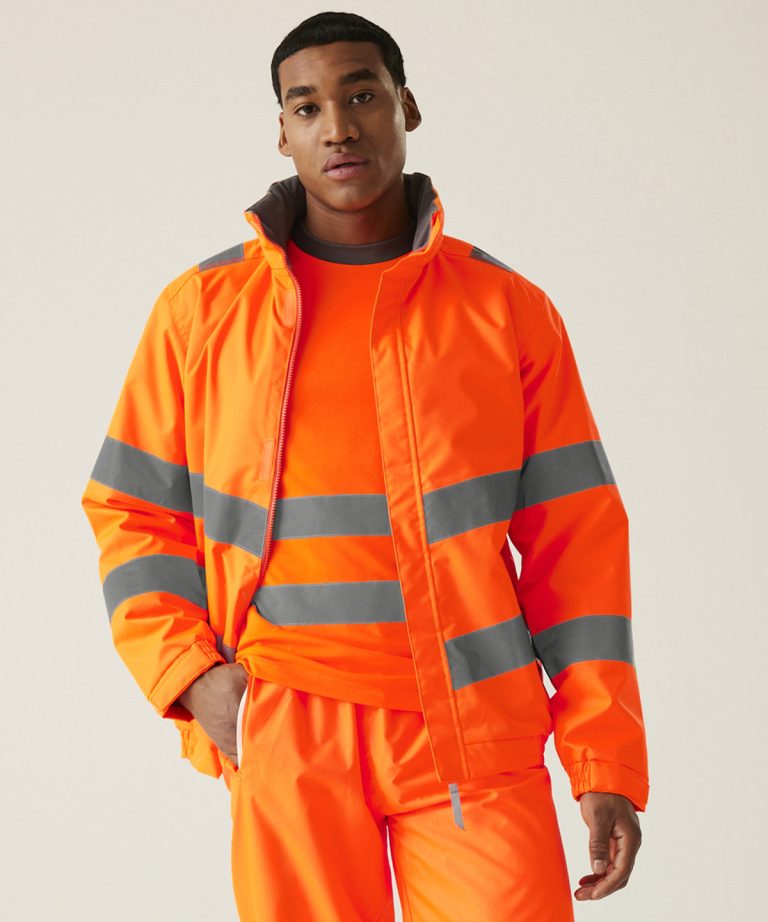 Regatta High Visibility &#8211; Hi &#8211; Vis Pro Contract Dover Jacket RG477, Vivid Promotion Workwear