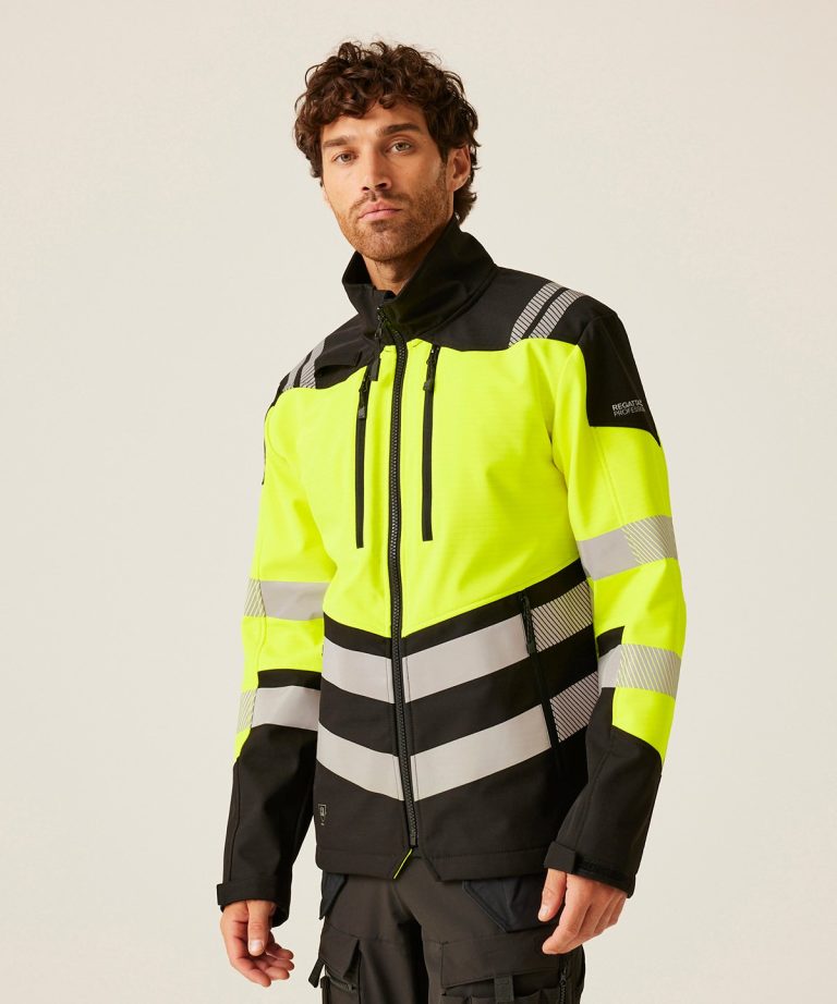 Regatta High Visibility &#8211; Hi-Vis X Pro 3 Layer Softshell Jacket (Class 2) RG478, Vivid Promotion Workwear