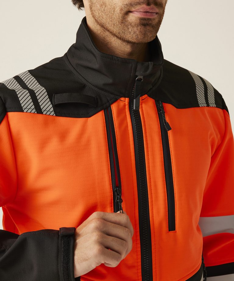 Regatta High Visibility &#8211; Hi-Vis X Pro 3 Layer Softshell Jacket (Class 2) RG478, Vivid Promotion Workwear