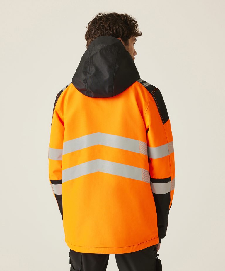 Regatta High Visibility Hi-Vis X Pro Waterproof Shell Jacket (Class 2) RG483, Vivid Promotion Workwear