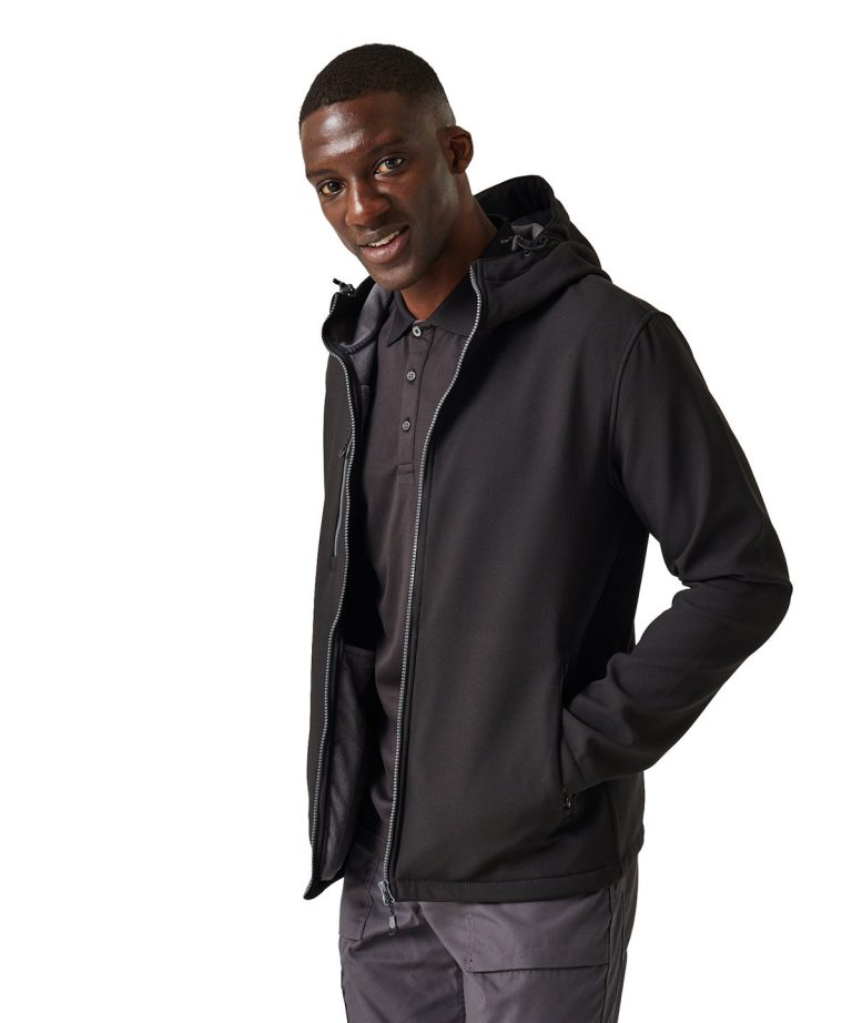 Regatta Professional &#8211; Navigate 2 &#8211; Layer Hooded Softshell Jacket RG594, Vivid Promotion Workwear