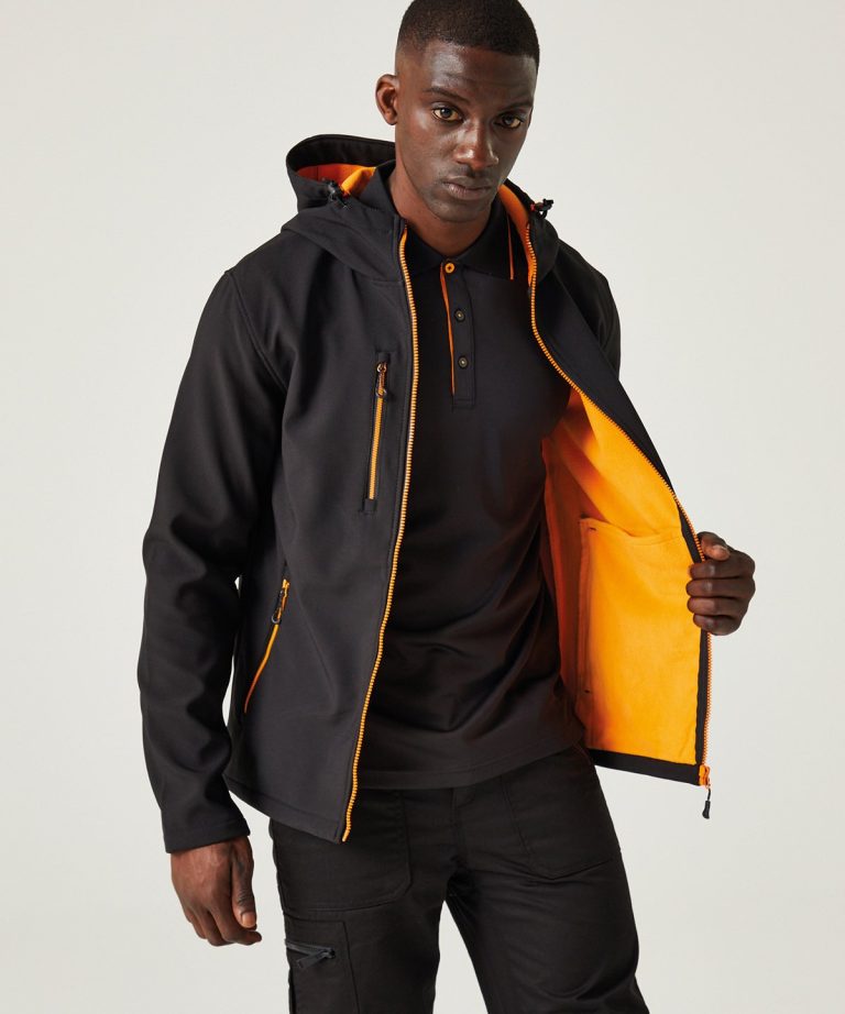 Alternative view of Regatta Professional - Navigate 2 - Layer Hooded Softshell Jacket RG594