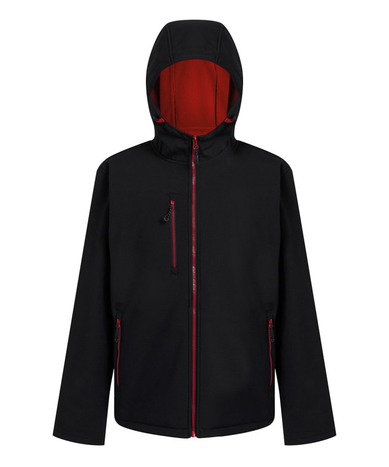 Regatta Professional &#8211; Navigate 2 &#8211; Layer Hooded Softshell Jacket RG594, Vivid Promotion Workwear