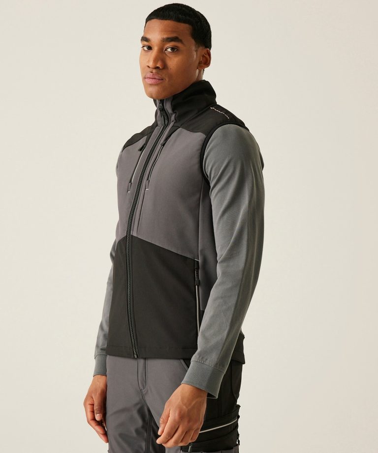 Regatta Professional &#8211; 4 &#8211; Tex Stretch 3 &#8211; Layer Softshell Bodywarmer RG631, Vivid Promotion Workwear