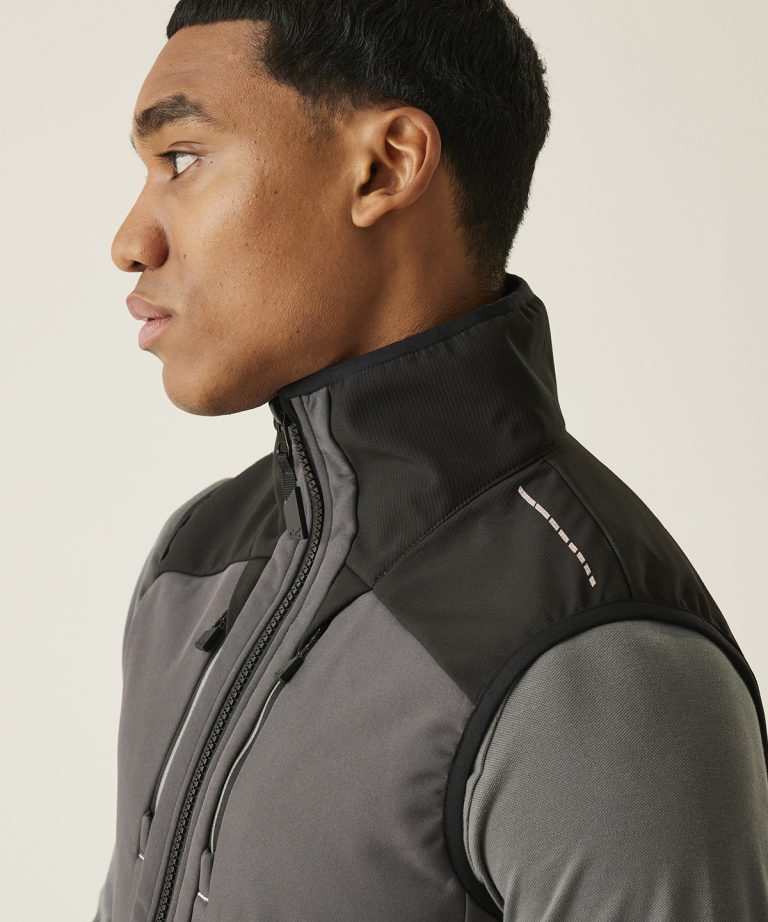 Regatta Professional &#8211; 4 &#8211; Tex Stretch 3 &#8211; Layer Softshell Bodywarmer RG631, Vivid Promotion Workwear