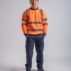 Yoko &#8211; Hi-Vis  Zip Sweatshirt (Hvk06) YK031, Vivid Promotion Workwear