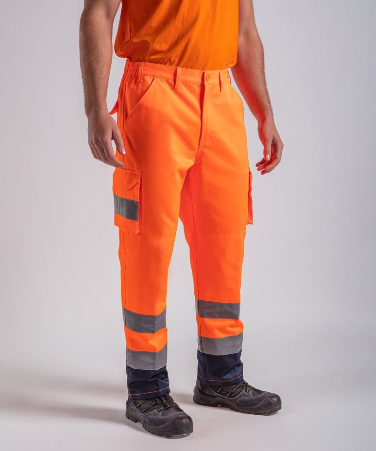 Pro Rtx High Visibility Cargo Trousers RX760, Vivid Promotion Workwear