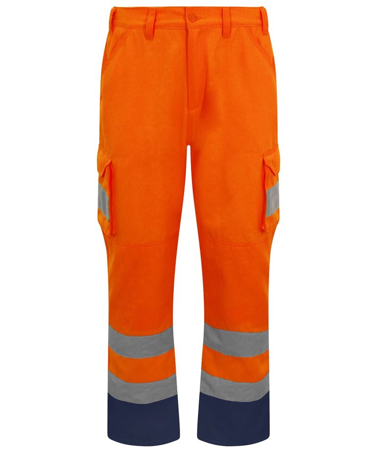 Pro Rtx High Visibility Cargo Trousers RX760, Vivid Promotion Workwear