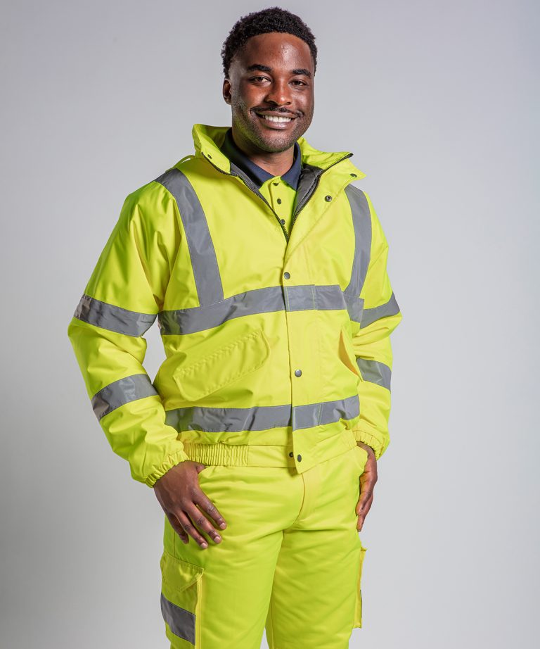 Pro Rtx High Visibility &#8211; High Visibility Bomber Jacket RX770, Vivid Promotion Workwear