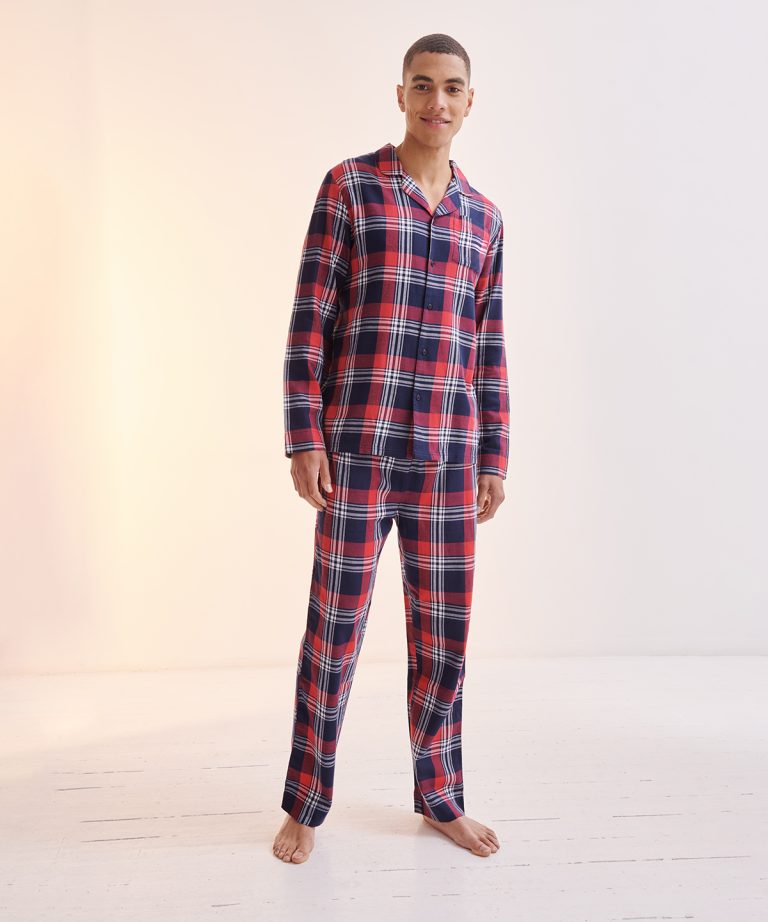 Sf - Mens Tartan Lounge Set SFM74