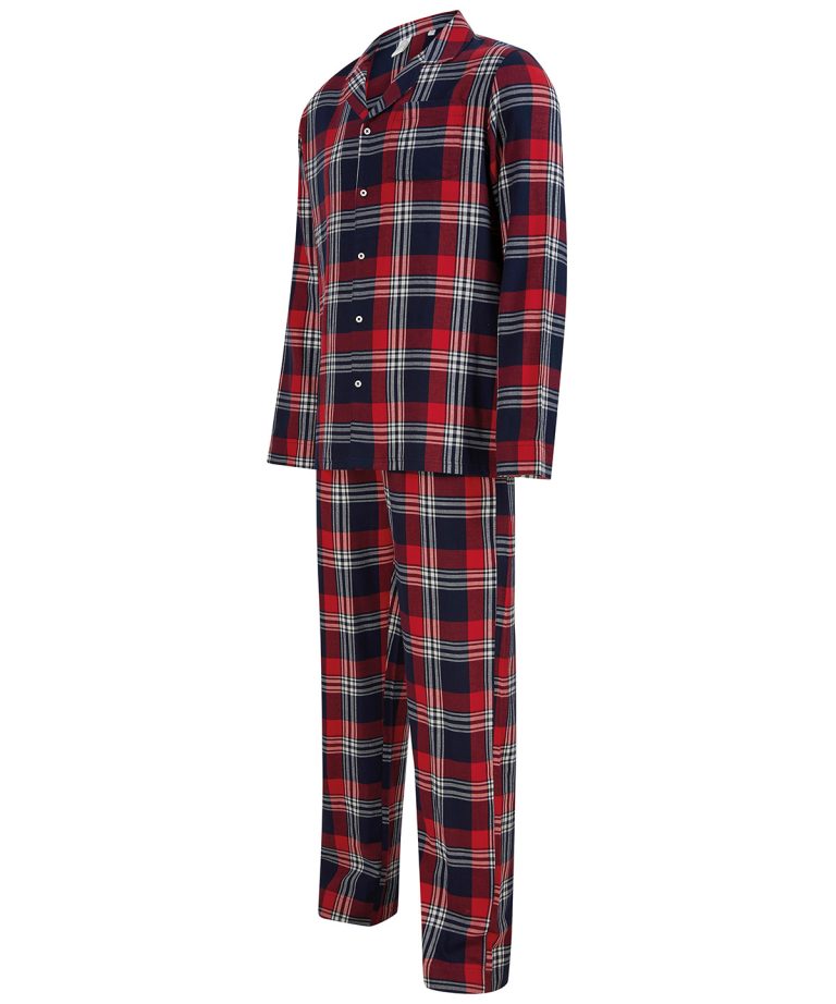 Sf &#8211; Mens Tartan Lounge Set SFM74, Vivid Promotion Workwear