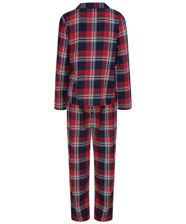 Sf &#8211; Womens Tartan Lounge Set SK074, Vivid Promotion Workwear