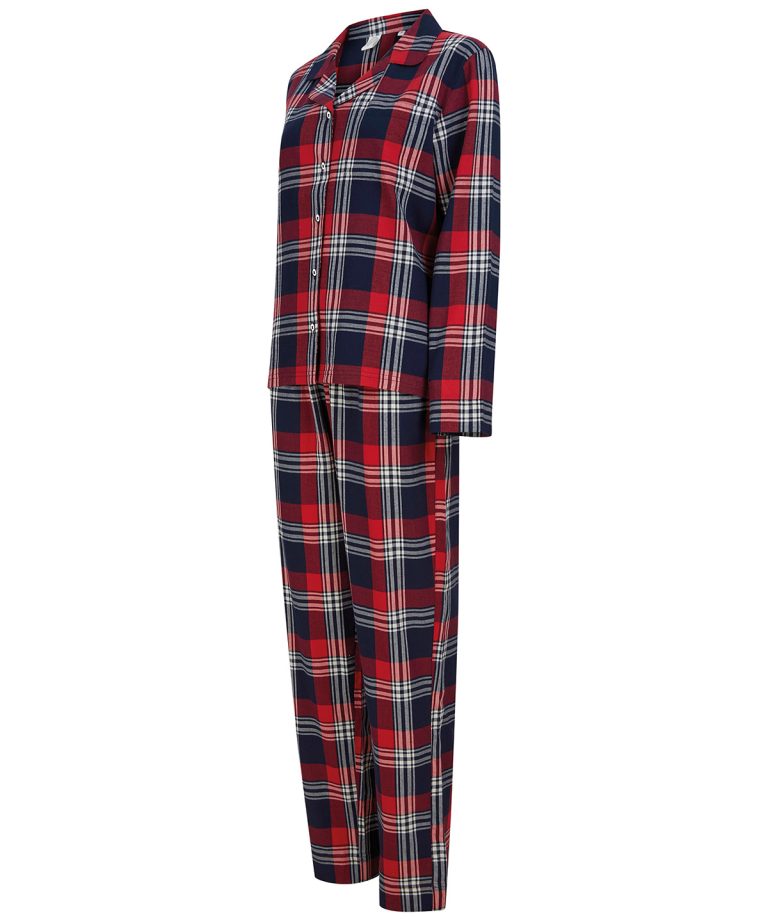 Sf &#8211; Womens Tartan Lounge Set SK074, Vivid Promotion Workwear