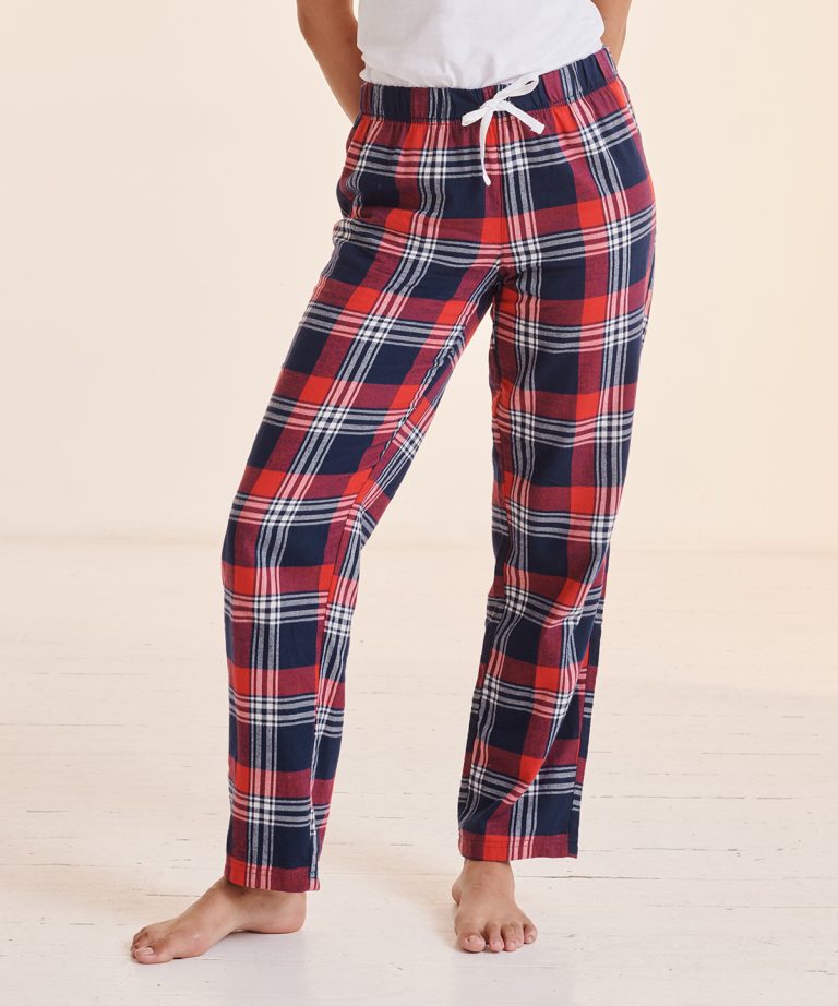 Sf - Womens Tartan Lounge Pants SK083