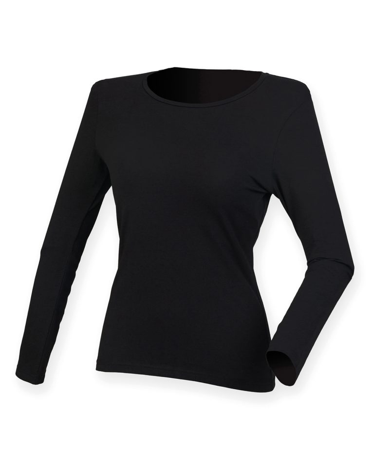 Alternative view of Sf - Womens Feel Good Long Sleeved Stretch T - Shirt SK124