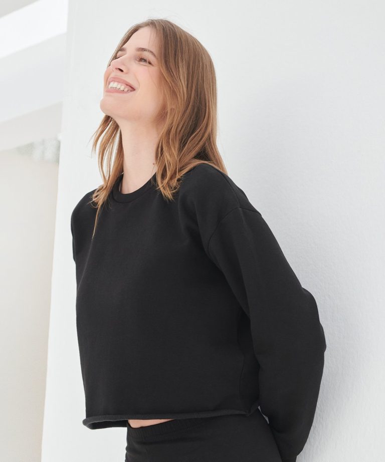 Sf - Womens Cropped Slounge Sweat SK515
