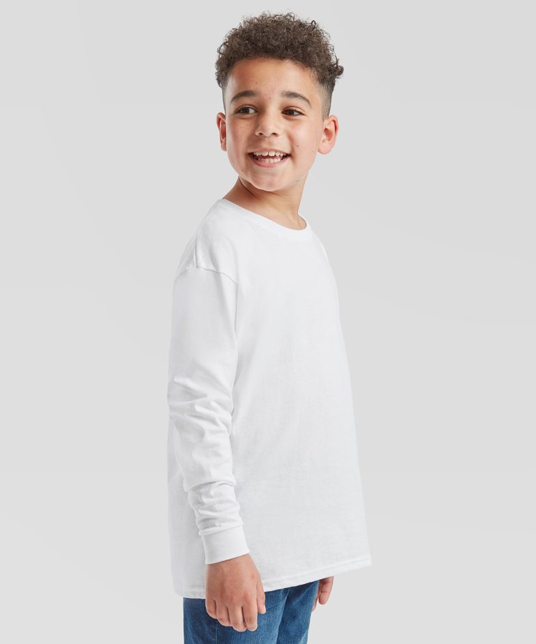 Alternative view of Fruit Of The Loom - Kids Long Sleeve Valueweight T SS007