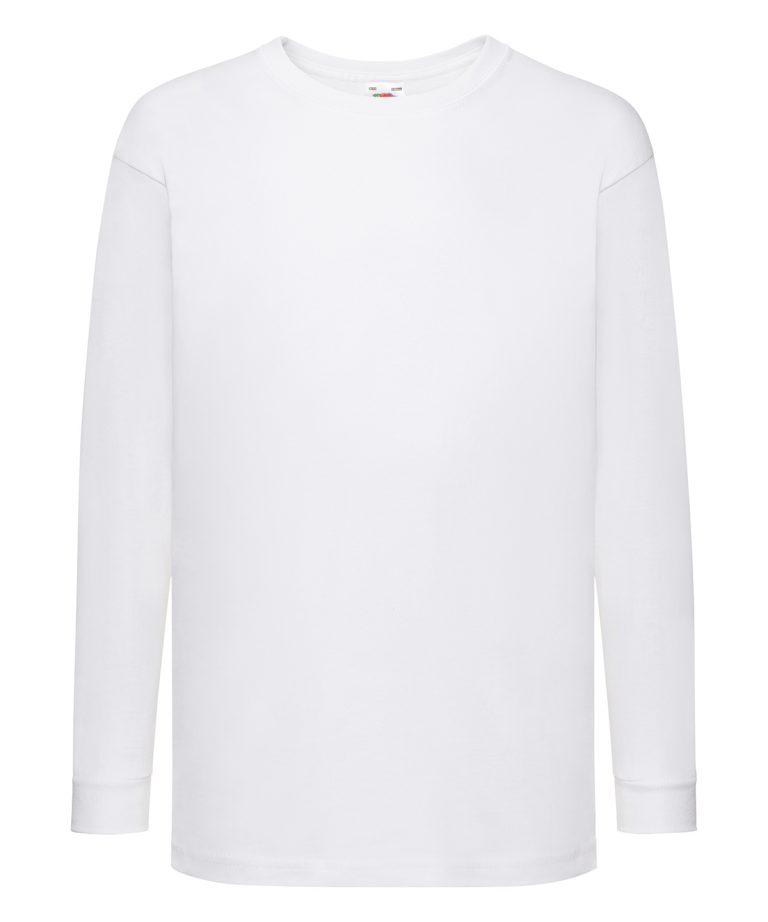 Fruit Of The Loom &#8211; Kids Long Sleeve Valueweight T SS007, Vivid Promotion Workwear