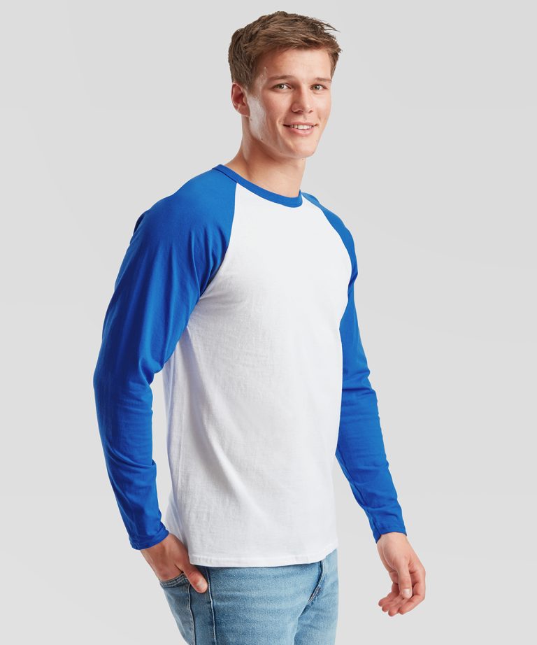 Fruit Of The Loom - Long Sleeve Baseball T SS028