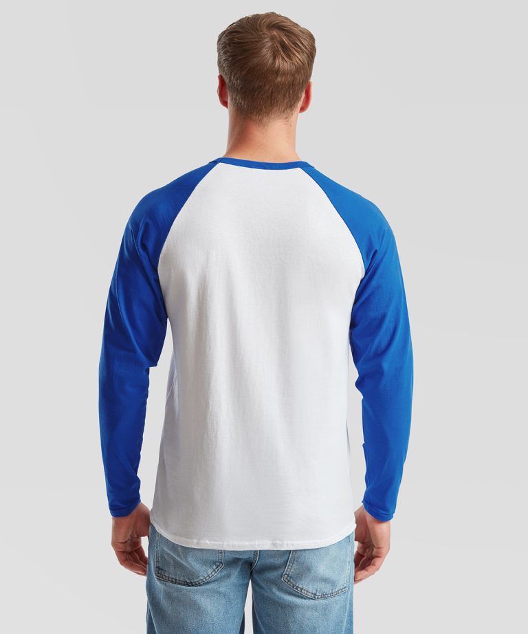 Alternative view of Fruit Of The Loom - Long Sleeve Baseball T SS028