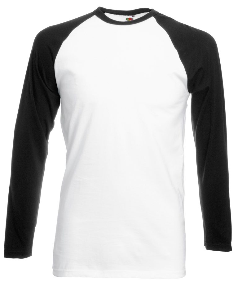 Fruit Of The Loom &#8211; Long Sleeve Baseball T SS028, Vivid Promotion Workwear
