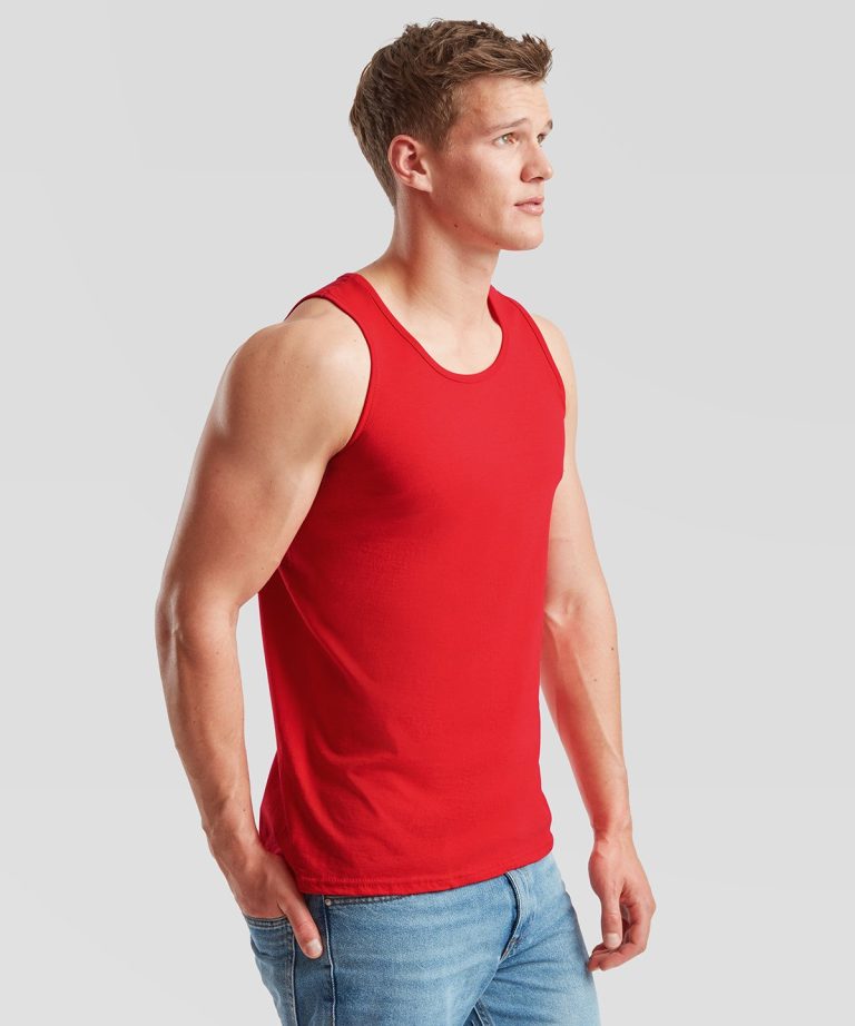 Fruit Of The Loom &#8211; Valueweight Athletic Vest SS100, Vivid Promotion Workwear