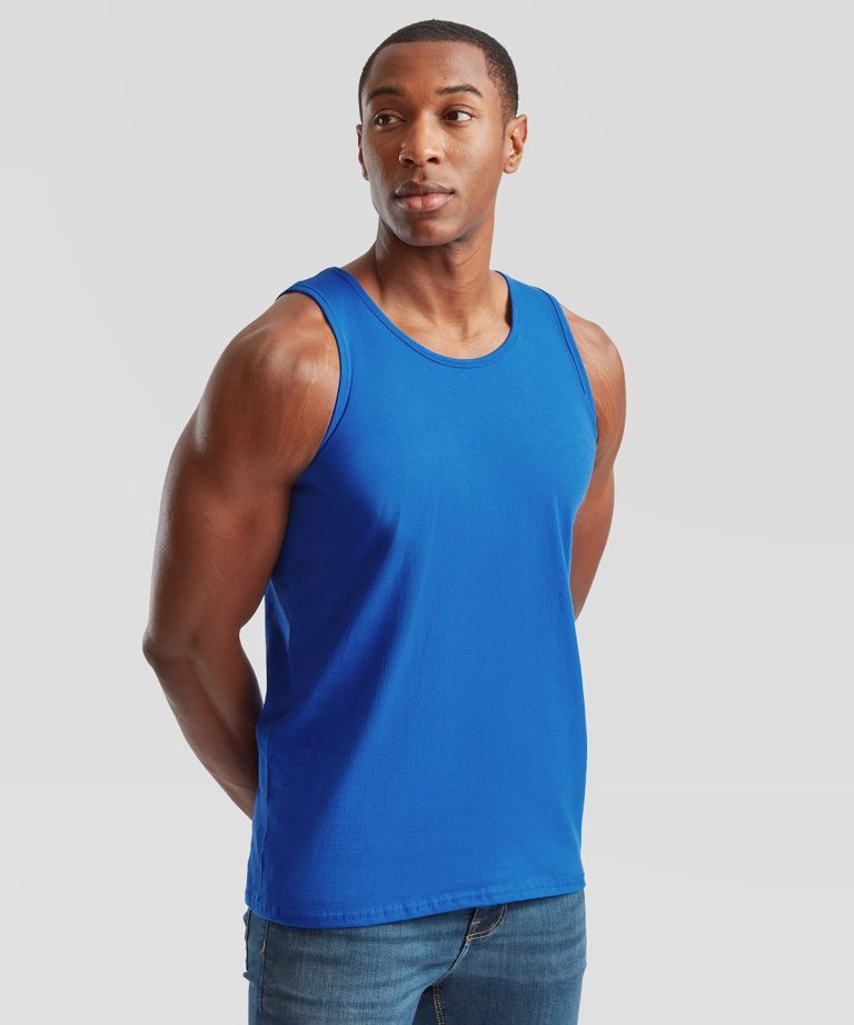 Fruit Of The Loom &#8211; Valueweight Athletic Vest SS100, Vivid Promotion Workwear
